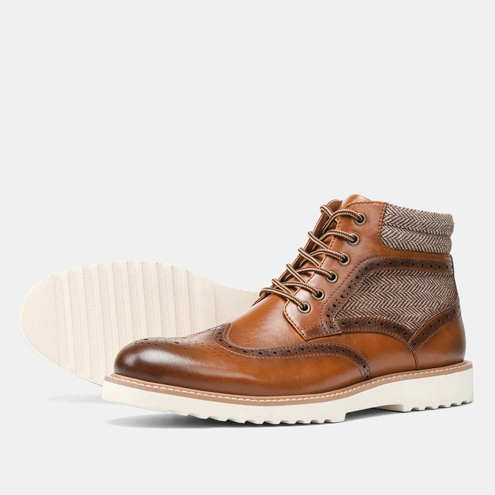 Winter Vintage Brogue Boots