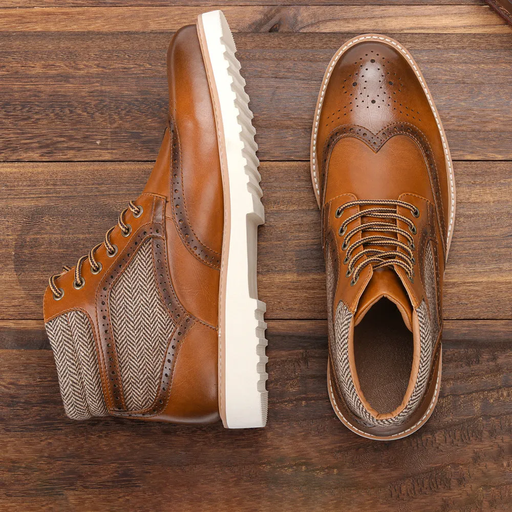 Winter Vintage Brogue Boots