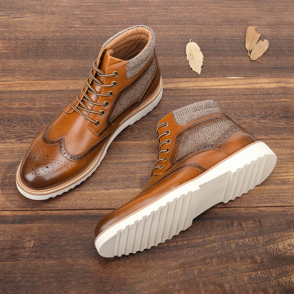 Winter Vintage Brogue Boots