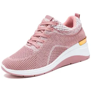 Women Casual Height Increasing Sport Wedge Sneakers
