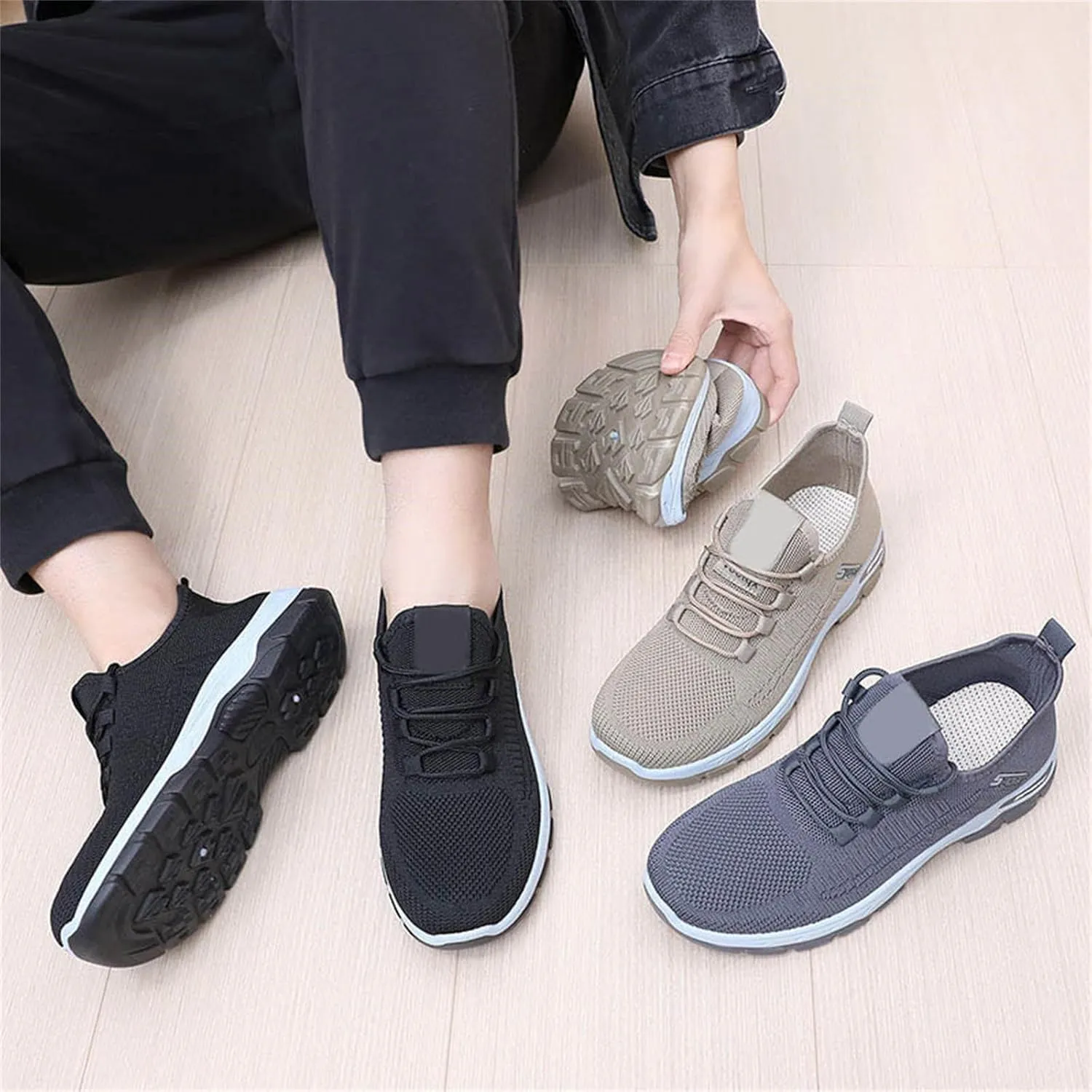 Women's Walking Shoes Arch Support Non Slip Work Shoes Lightweight Casual Breathable Tennis Shoe Work Shopping Travel Sport Athletic Sneakers Gym Tennis Slip On Comfortable Lightweight Shoe