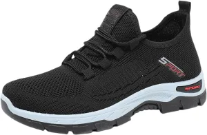 Women's Walking Shoes Arch Support Non Slip Work Shoes Lightweight Casual Breathable Tennis Shoe Work Shopping Travel Sport Athletic Sneakers Gym Tennis Slip On Comfortable Lightweight Shoe